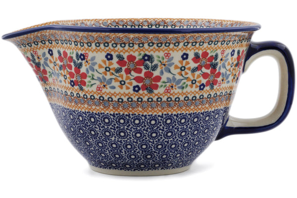 Polish Pottery 5" Bowl Summer Bouquet UNIKAT