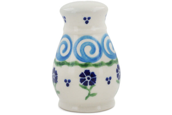 Polish Pottery 3" Salt Shaker Blue Bursts