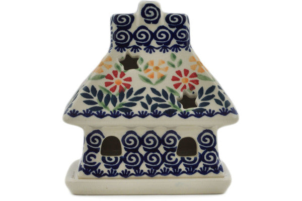 Manufaktura Polish Pottery House Shaped Candle Holder - Thumbnail 2