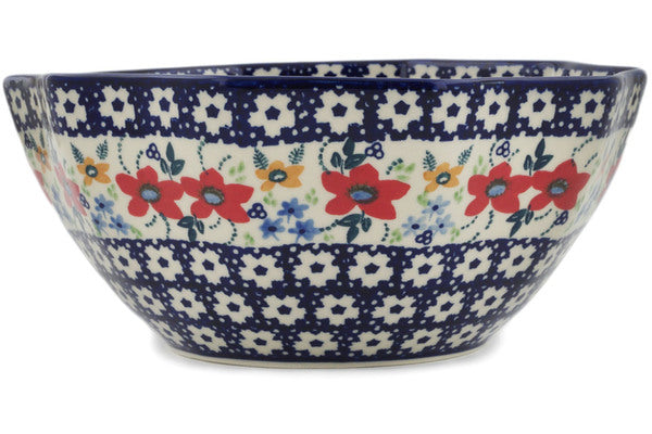 Polish Pottery 3" Bowl Wild Flower Bloom UNIKAT - Thumbnail 5