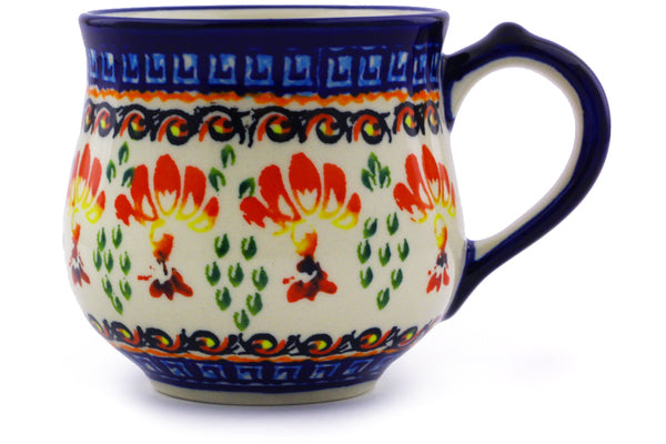 Polish Pottery Bubble Mug Blooming Red - Thumbnail 3