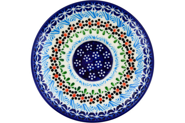 Polish Pottery 5" Saucer Spring Country Trip