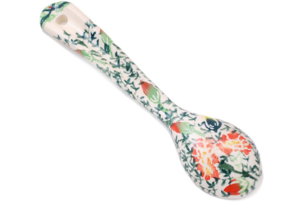 Polish Pottery 5" Spoon Candid Carnation UNIKAT