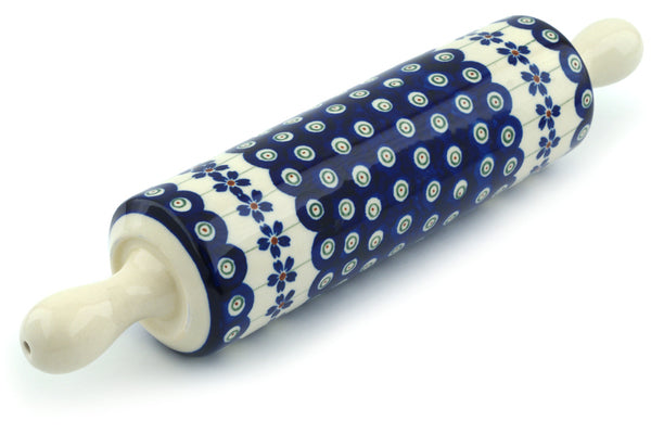 13" Rolling Pin - Flowering Peacock - Thumbnail 3