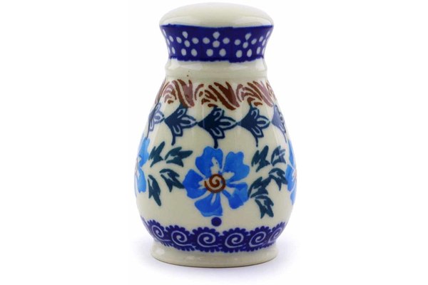 Polish Pottery 3" Salt Shaker Blue Cornflower