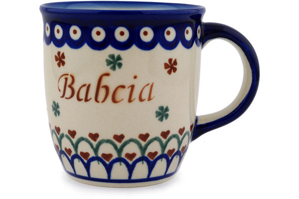 Babcia-Grandma Polish Pottery Mug - Thumbnail 3