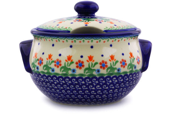 Polish Pottery 40 oz Tureen Spring Flowers