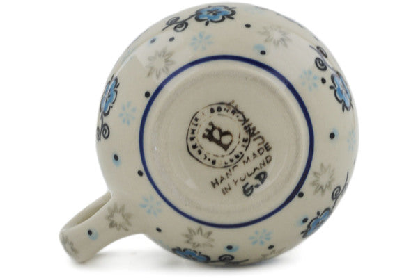Polish Pottery 9 oz Bubble Mug Blue Fantasy - Thumbnail 4